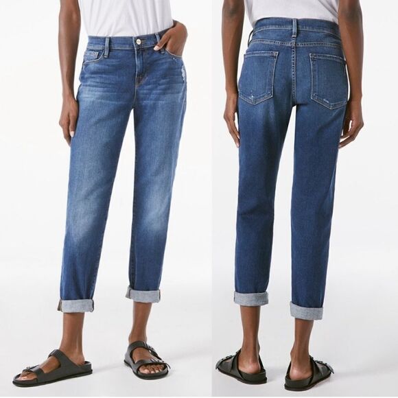 NEW Frame Denim Le Garçon in Azure Boyfriend Straight Size 28 - Picture 1 of 12